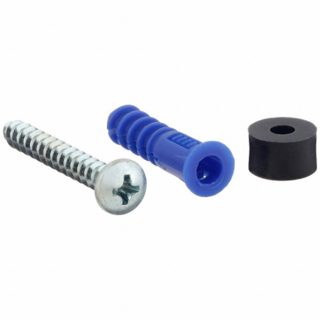 Pegboard Mounting Hardware, 1 1/2 Inch, Plastic, Blue