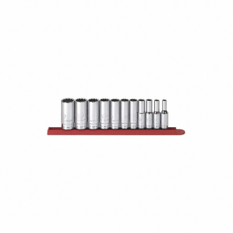 GEARWRENCH 80563 Socket Set, 3/8 Inch Drive, 12 Point, Pack Of 11 | CP6JKW 32RY03