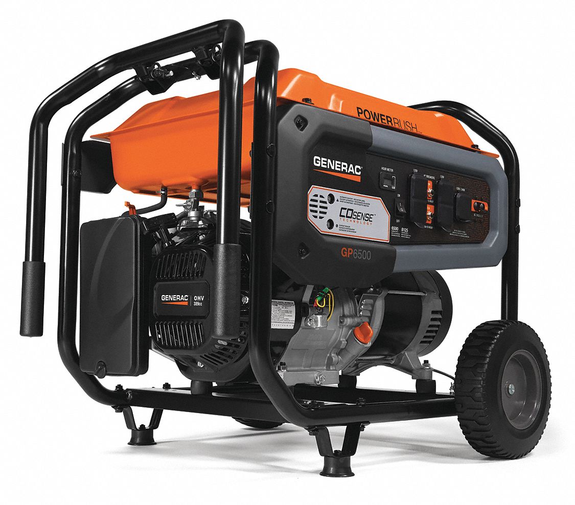 Portable Generator, Conventional Technology, Gasoline Fuel, 6500W