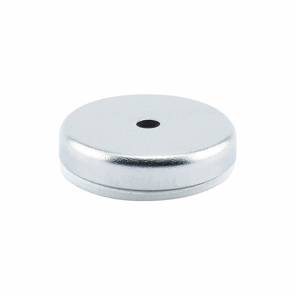 Shallow Pot Magnet, keramik, 12 lbs. Træk, 0.3594 tomme tyk, 1 7/16 tomme længde