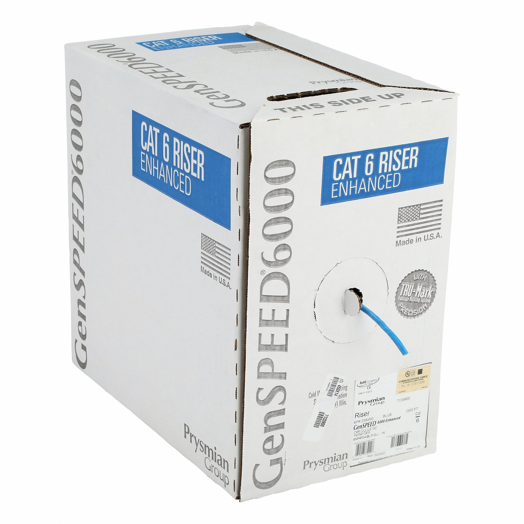 GENSPEED 7133900 Category Cable, Pulling Pack, 23 AWG Conductor Size - Data Cable | CP6KWB 450X14