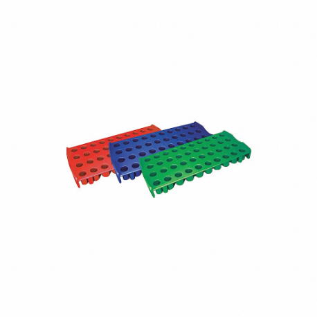 Cryogenic Vial Workstation Rack, Plastic, Green, 25 mm Overall Ht