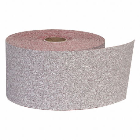 Rollo de papel de lija, 2 3/4 pulgadas de ancho x 90 pies de largo, óxido de aluminio, grano P100, Psa
