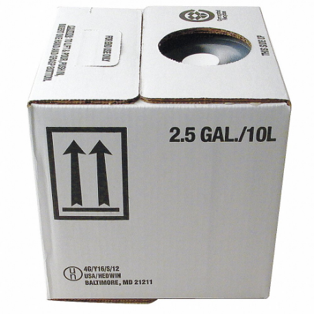 Cubitainer, 9 -1/2X9-1/2X10 Inch, 4G/Y16/S, 2-1/2 Gal Holds Container Size, 275#
