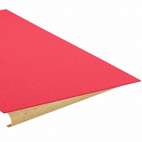 Polyethylene Sheet, Standard, 24 x 4 Ft, 1/4 Inch Thickness, Red, Closed Cell, Plain, Firm