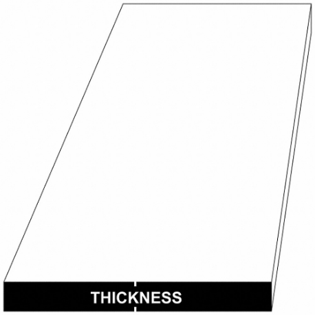 D2 Tool Steel Rectangular Bar, 0.25 Inch Thick, +0.015 In