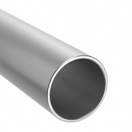 Tubo redondo, aluminio, 1.527 pulgadas de diámetro interior, 1 5/8 pulgadas de diámetro exterior, 36 pulgadas de longitud total