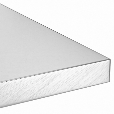 Piastra in alluminio, lunghezza totale 12 pollici, +/- 0.075 pollici