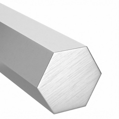 Aluminum Hex Bar, 7075, 1 1/2 Inch Hex Width, 4 Ft Overall Length