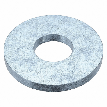 Sae Washer, Steel, Grade 2, Zinc Plated, 0.125 Inch Inch Dia, Steel, 1650 PK