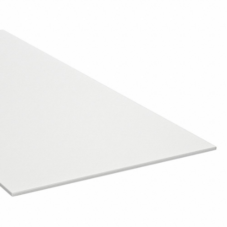 Plastic Sheet, 0.375 Inch Thick, 12 Inch Width X 24 Inch L, Off-White, Opaque