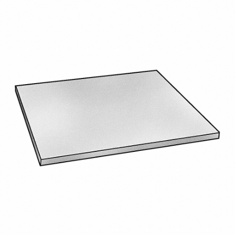 Plastic Sheet, 0.0625 Inch Plastic Thick, Black, Opaque, 5400 Psi Tensile Strength