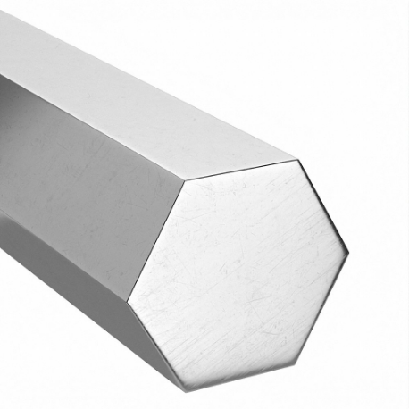 Barra hexagonal de acero inoxidable, 304, ancho hexagonal de 3/8 pulgadas, longitud total de 12 pulgadas