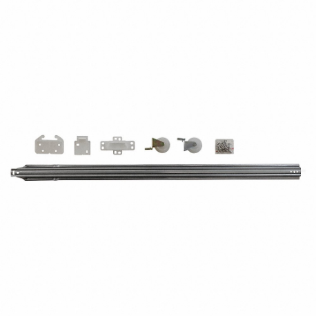 Drawer Slide Kit, Conventional, Flat, Friction, Steel Plated, Full, Non Disconnect
