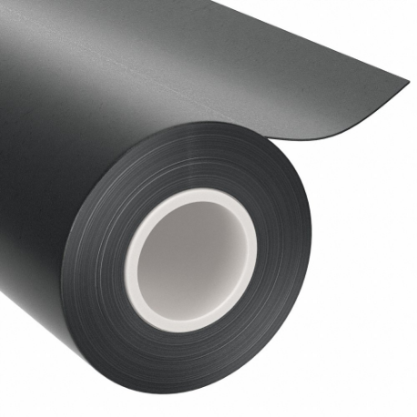 Roll Stock, 6 Inch Width, 50 ft Length, Black, Opaque, 6, 373 Psi Tensile Strength