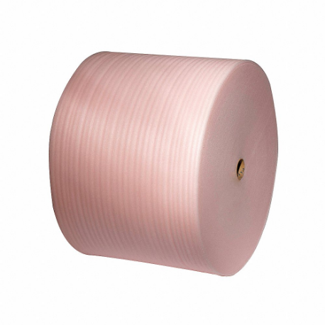 Foam Roll, 1/8 Inch Foam Thick, 12 Inch Roll Width, 550 ft Roll Length, Pink