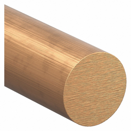 360 Brass Rod, 3/4 Inch Outside Dia, 6 Ft Overall Length, 45000 PSI Yield Strength