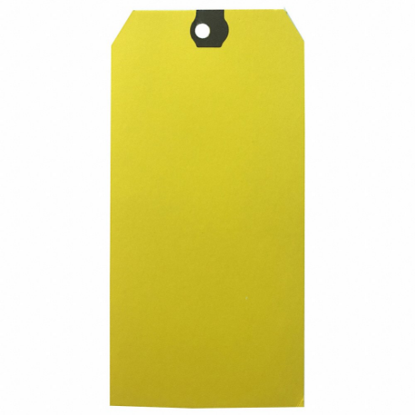 Blank Shipping Tag, #12, 8 Inch Tag Height, 4 Inch Tag Width, 15 Points, Yellow, Paper