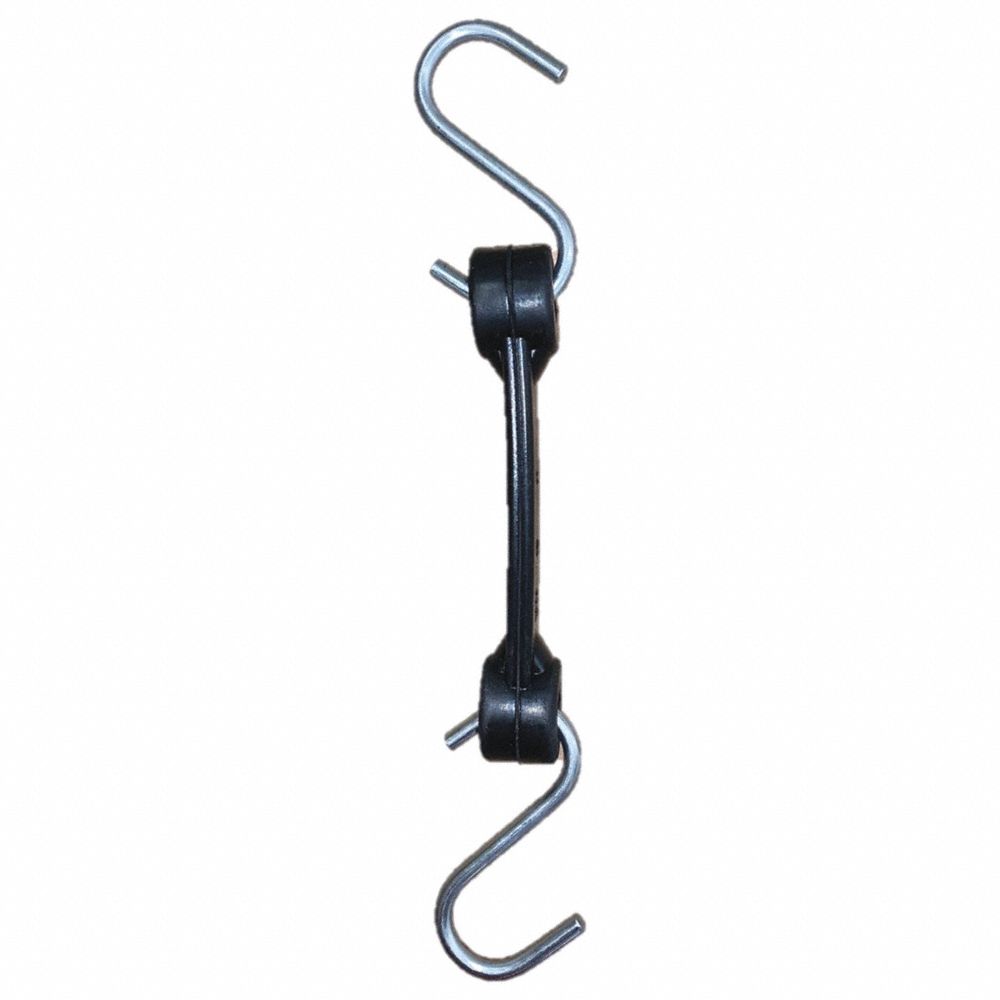 Cinturino elastico in gomma, EPDM, nero, con estremità a gancio personalizzate, lunghezza dell'elastico da 6 pollici