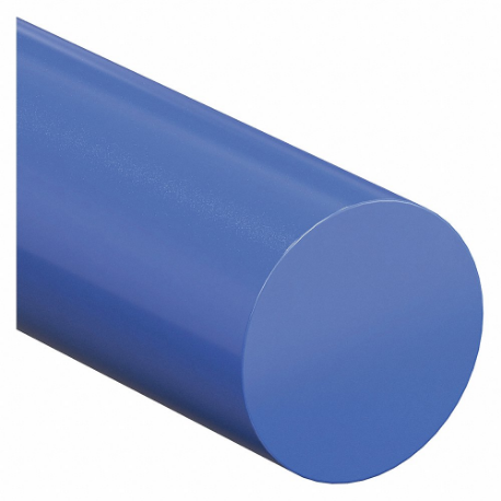 Varilla de plástico, longitud de plástico de 5 pie, azul, opaca, resistencia a la tracción de 12000 psi