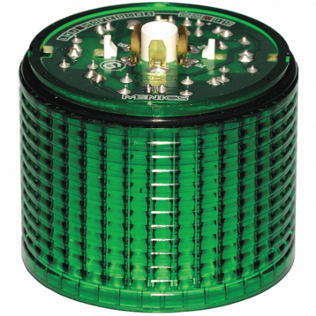 Tower Light Module Flashing, 24VAC/DC, Green, Intermittent/Steady, 56 mm Dia, 4, LED