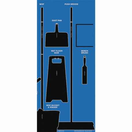 Shadow Board Combo Kit, 68 tommer højde, 30 tommer bredde, 0.214 tommer dybde