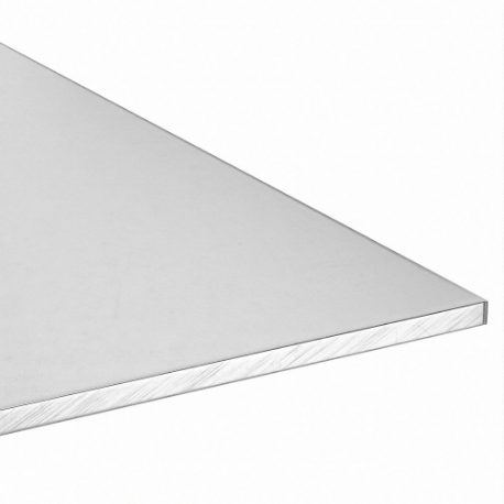 Płyta aluminiowa, całkowita 24 cale Lg, całkowita szerokość 12 cale, grubość 0.75 cala