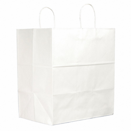 Shopping Bag, 13 Inch Width, 7 Inch Dp, 13 Inch Height, 65#, 65 Lb Basis Wt, Kraft, 250 PK