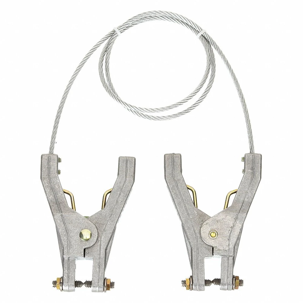 GRAINGER 8AAM7 Bonding and Grounding Wire, Bonding and Grounding Wire, Hand Clamps, 5 ft | CP7RUP