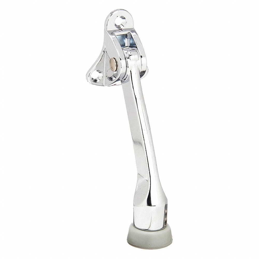 GRAINGER 900-10823 Door Stop, Door Mount, Chrome Plated, 4 Inch Projection, 5 1/2 Inch Lg, 4 Inch Ht | CP9CVH 451J33