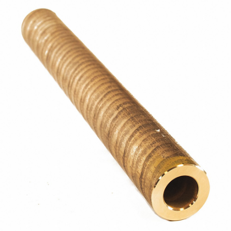 Tubo redondo de bronce 954, 2 pulgadas de diámetro exterior, 1.25 pulgadas de diámetro interior, 6.5 pulgadas de largo, 2 pulgadas de espesor de pared