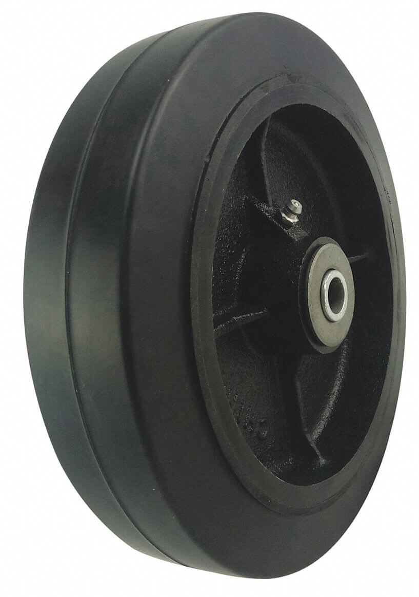 Iron Core Wheel, Rubber Tread, 8 Inch Wheel Dia., 1175 Lbs. Load Rating