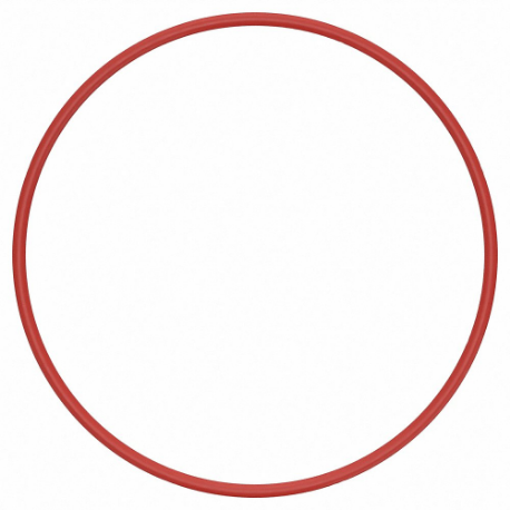O-Ring, 242, 4 Inch Inside Dia, 4 1/4 Inch Outside Dia, 70 Shore A, Red, 25 PK