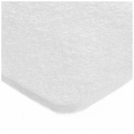 Polyester Filter Felt Sheet, Sheet, White, 36 Inch Length, 325 Deg F Max Temp