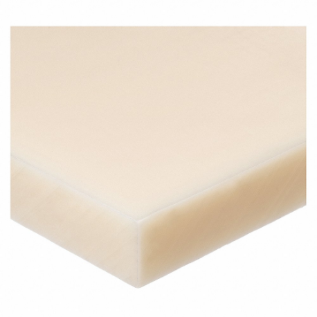 Plastic Sheet Stock, 0.375 Inch Plastic Thick, 1/2 Inch W x 48 Inch L, Off-White