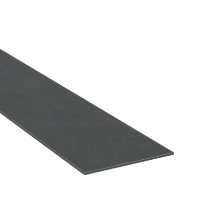 Epdm Strip, 3 Inch X 10 Ft, 0.125 Inch Thickness, 60A, Plain Backing, Black, Smooth