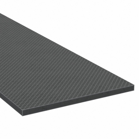 Epdm Sheet, 24 Inch X 36 Inch, 0.25 Inch Thickness, 60A, Plain Backing, Black, Smooth