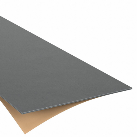 Buna-N Sheet, 12 Inch X 24 Inch, 0.25 Inch Thickness, 50A, Acrylic Adhesive Backed, Black