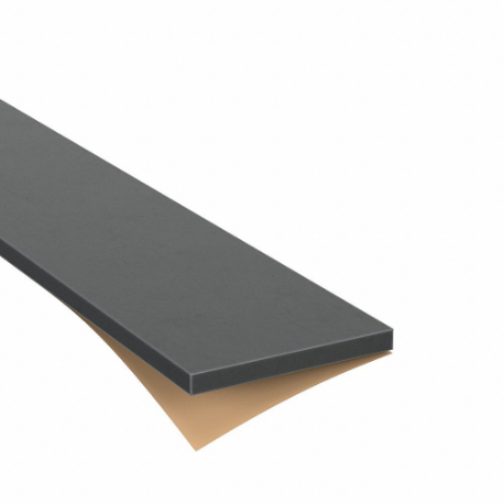 Dải cao su tổng hợp, 2 inch X 5 Ft, Độ dày 0.375 inch, 60A, mặt sau bằng keo acrylic, màu đen