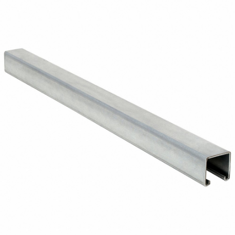 Strut Channel - Solid Wall, Steel, Pre-Galvanized, 12 ga Gauge, 1 ft Overall Length