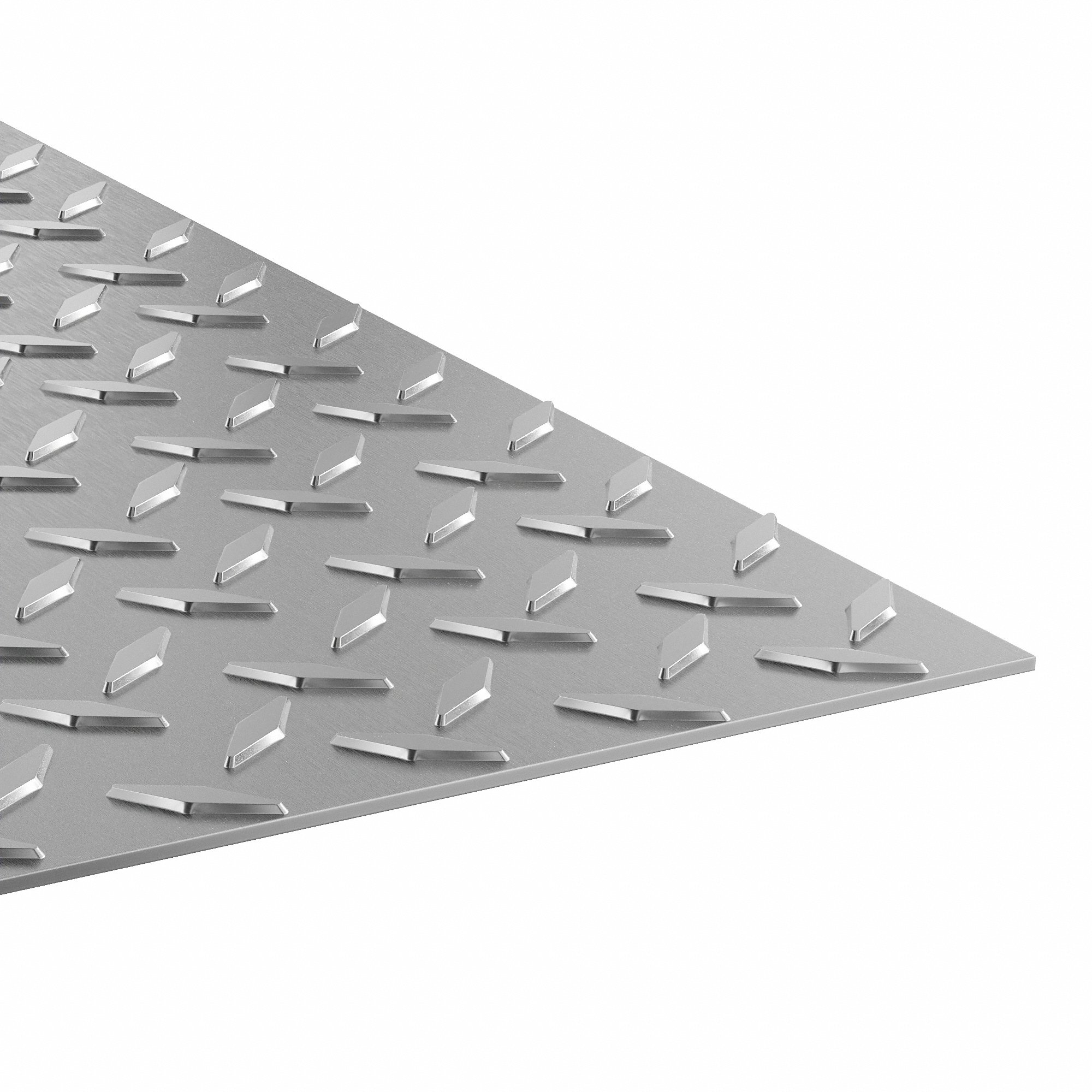 GRAINGER HDP.25X12-24 Carbon Steel Rectangular Tread Plate, 1/4 Inch Thick, 12 Inch X 24 Inch Nominal Size | CQ7FWT 3DRW2