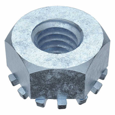 Lock Nut, Lock Nut with External Tooth Lock Washer, M4-0.70 Thread Size, Steel, Class 8