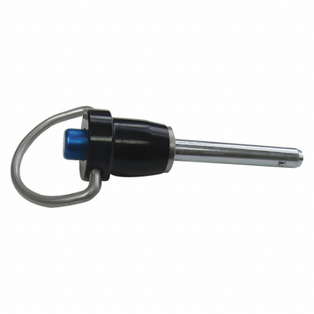 Quick Release Pin, Ring Handle, Steel, Zinc Finish, 5/16 Inch Shank Dia