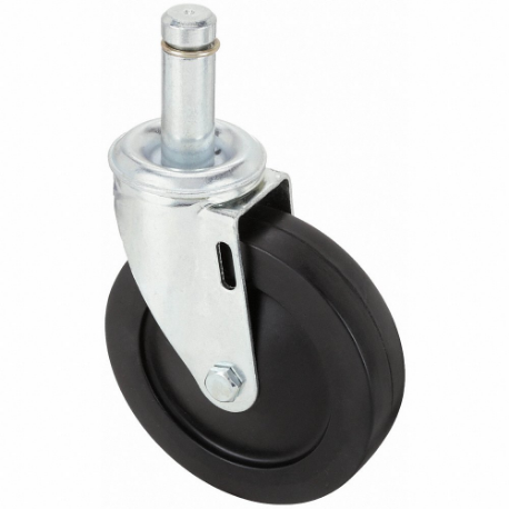 NSF-Listed Sanitary Friction-Ring Stem Caster, 5 Inch Wheel Dia, 150 lbs