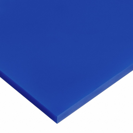 Rectangle Stock, 0.75 Inch Plastic Thick, 4 Inch Width X 48 Inch L, Blue, Opaque