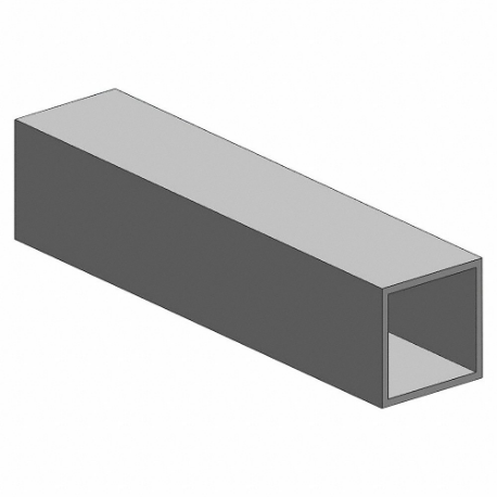Carbon Steel Square Tube, 0.13 Inch Wall Thick, 3 Inch Width, 3 Inch Height