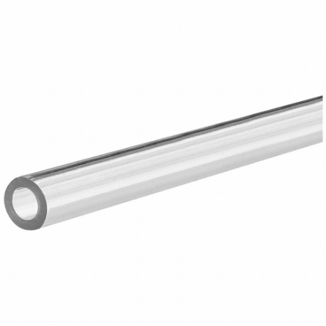 Tubing, Silicone, 1/4 Inch Inside Dia, 1/2 Inch Outside Dia, Clear, 2Ft Overall Length