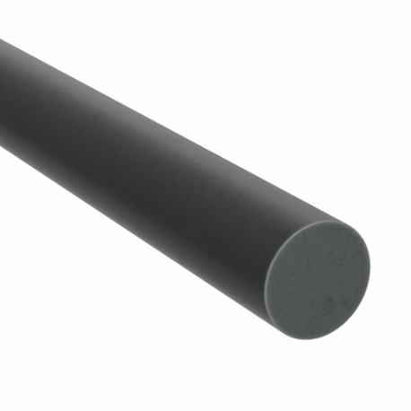 Cable redondo Buna-N, negro, 13 mm, longitud total de 25 pies, 70 A, 0 grados F a 210 grados F