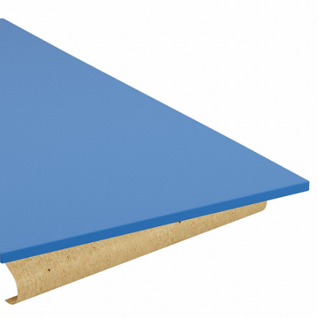 Polyethylene Sheet, Std, 4 ft x 4 Ft, 1/2 Inch Thickness, Blue, Closed Cell, Plain, Firm