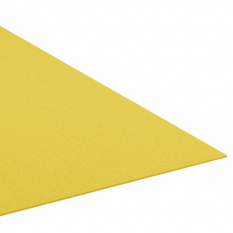 Polyethylenplade, standard, 4 fod x 4 fod, 1/2 tomme tykkelse, gul, lukket celle, almindelig